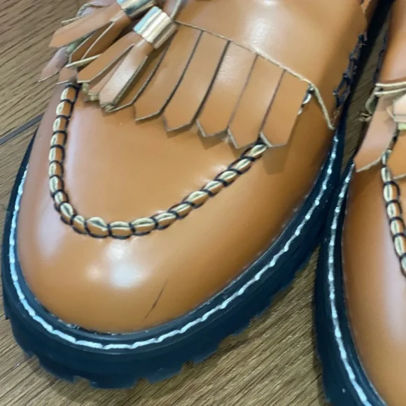 Seven7 Ivy Lug Platform Loafer in Cognac Brown - Picture 5 of 7